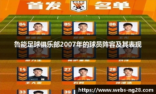 鲁能足球俱乐部2007年的球员阵容及其表现